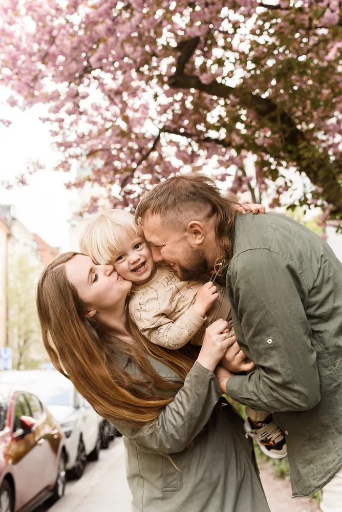 Sakura family photoshoot